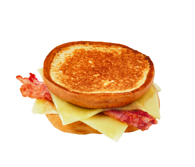 Bioburger, grilled cheese bacon